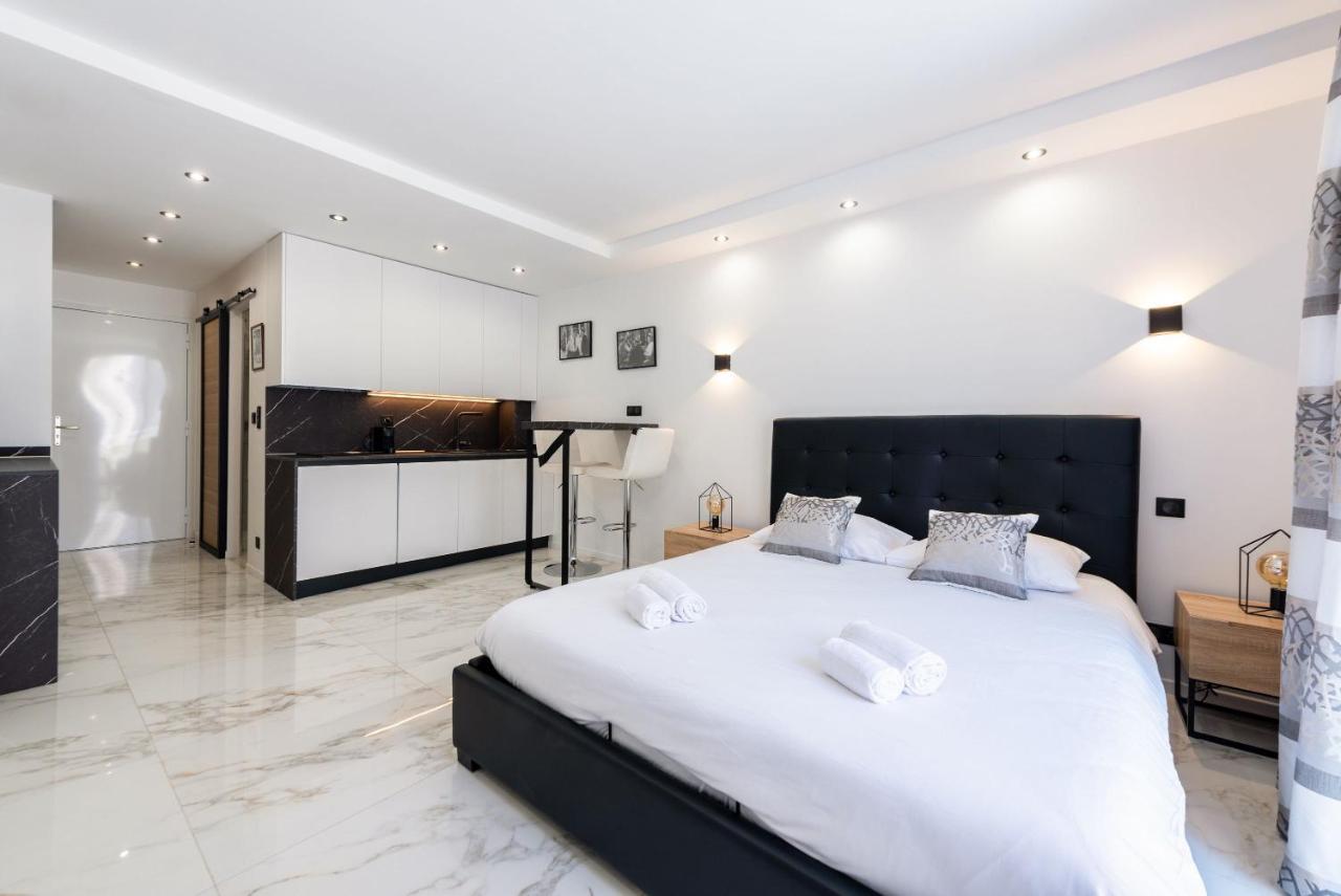 Large Studio - 50M Cannes Beach - Terrace Sea View Dış mekan fotoğraf
